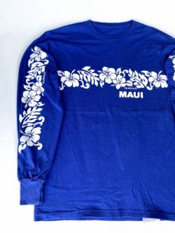 画像2: HAWAIIAN LONG SLEEVE T-SHIRT BLUE M