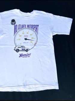 画像1: 90s HOOSIER RACING TIRE OFFICIAL VTG T-SHIRT WHITE L