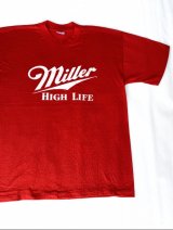 MILLER HIGH LIFE OFFICIAL VTG T-SHIRT RED XL