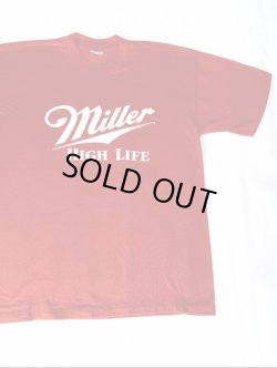 画像1: MILLER HIGH LIFE OFFICIAL VTG T-SHIRT RED XL