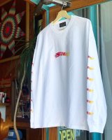 SIXHELMETS CHOPPERS L/S T-SHIRT WIDE WHITE×RED