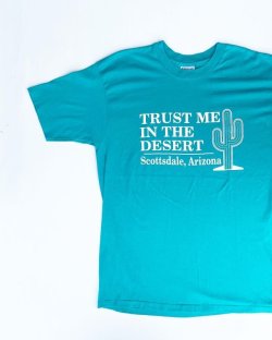 画像2: 90’s TRUST ME IN THE DESERT VTG T-SHIRT EMERALD GREEN XL