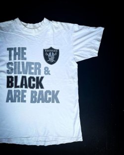 画像1: RAIDERS THE SILVER&BLACK ARE BACK VTG T-SHIRT WHITE 