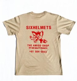 画像1: SIXHELMETS“THE AMIGO SHOP”SOUVENIR T-SHIRT SAND BEIGE