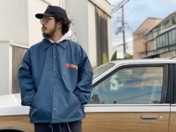 画像8: SIXHELMETS CHOPPERS COACH JACKET NAVY×RED FLAMES