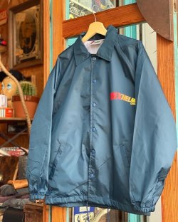 画像2: SIXHELMETS CHOPPERS COACH JACKET NAVY×RED FLAMES