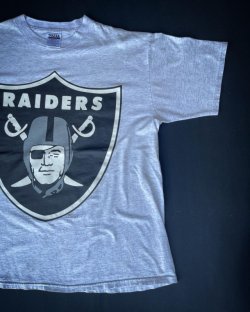 画像1: 1995 NFL OAKLAND RAIDERS  VTG T-SHIRT  GRAY XL