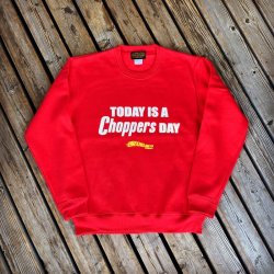 画像2: SIXHELMETS TODAY IS A CHOPPERS DAY SWEATSHIRT RED
