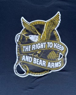 画像3: THE RIGHT TO KEEP AND BEAR ARMS VTG T-SHIRT BLACK XL