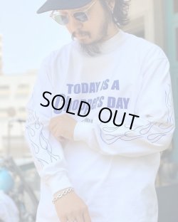 画像3: SIXHELMETS “TODAY IS A CHOPPERS DAY” L/S T-SHIRT WHITE