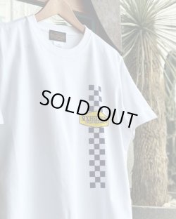 画像2: SIXHELMETS CYCLE EQUIPMENT CHECKER FLAG T-SHIRT WHITE