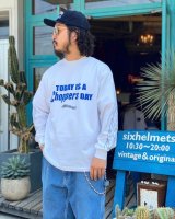 SIXHELMETS “TODAY IS A CHOPPERS DAY” L/S T-SHIRT WHITE