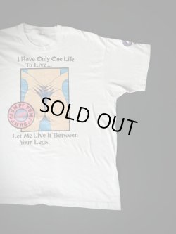 画像1: I HAVE ONLY ONE LIFE TO LIVE VTG T-SHIRT WHITE 