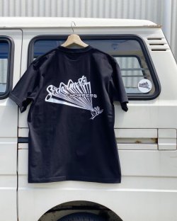 画像1: SIXHELMETS CHOPPERS T-SHIRT DRAWN BY HOODOOMAN BLACK