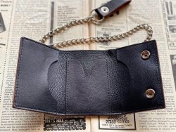 画像3: SIXHELMETS“FOR BIKERS ONLY”SHORT WALLET WITH CHAIN
