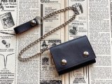 SIXHELMETS“FOR BIKERS ONLY”SHORT WALLET WITH CHAIN