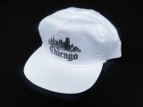 NOS 90s CHICAGO SOUVENIR TRUCKER CAP TURQUOISE WHITE