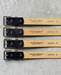 画像2: THE GOOD LETHER BELT BLACK