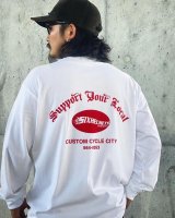 SIXHELMETS CHOPPERS “SUPPORT YOUR LOCAL” L/S T-SHIRT WHITE