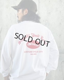 画像1: SIXHELMETS CHOPPERS “SUPPORT YOUR LOCAL” L/S T-SHIRT WHITE