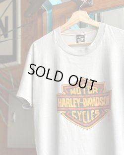 画像2: 80s HARLEY DAVIDSON OFFICIAL BAR&SHIELD LOGO VTG T-SHIRT LIGHT GRAY L