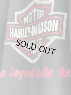 画像5: HARLET DAVIDSON THE LEGEND ROLLS ON VTG T-SHIRT BLACK L