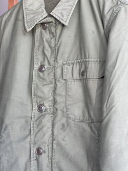 画像8: 80s USN A-2 DECK JACKET KHAKI GREEN  