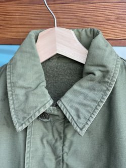 画像3: 80s USN A-2 DECK JACKET KHAKI GREEN  