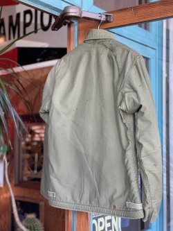 画像2: 80s USN A-2 DECK JACKET KHAKI GREEN  