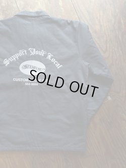 画像2: SIXHELMETS CHOPPERS “SUPPORT YOUR LOCAL” EMBROILED WORK JACKET NAVY M