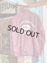 SIXHELMETS CHOPPERS “SUPPORT YOUR LOCAL” VTG COACH JACKET WINE RED L