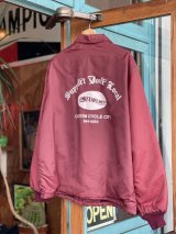 SIXHELMETS CHOPPERS “SUPPORT YOUR LOCAL” VTG COACH JACKET WINE RED 42