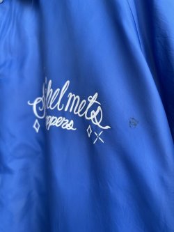 画像7: SIXHELMETS CHOPPERS LOGO DRAWN BY BOULEVARD FEVER ART VTG COACH JACKET BLUE XL