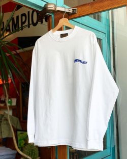 画像2: SIXHELMETS CHOPPERS “SUPPORT YOUR LOCAL” L/S T-SHIRT WHITE×ROYAL BLUE