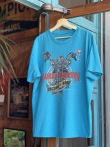 1992 HARLEY DAVIDSON SECOND TO NONE VTG T-SHIRT TURQUOISE BLUE  