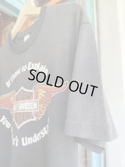 画像6: HARLEY DAVIDSON I HAVE TO EXPLAIN YOU WOULDN’T UNDERSTAND VTG T-SHIRT BLACK L