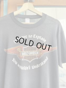 画像4: HARLEY DAVIDSON I HAVE TO EXPLAIN YOU WOULDN’T UNDERSTAND VTG T-SHIRT BLACK L