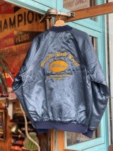SIXHELMETS CHOPPERS “SUPPORT YOUR LOCAL” EMBROILED SATIN JACKET NAVY XXL