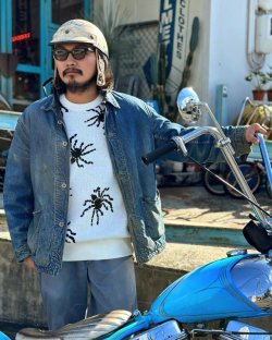 画像6: SIXHELMETS TARANTULA JACQUARD KNIT SWEATER WHITE