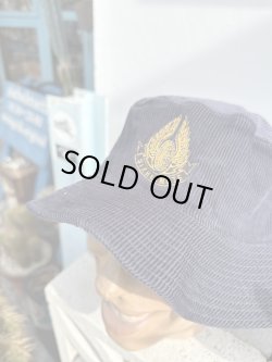 画像2: SIXHELMETS FLYING WHEEL CORDUROY BUCKET HAT NAVY