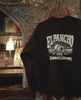 SIXHELMETS CABRONES×EL PANCHO MEXICAN HEAVY WEIGHT SWEATSHIRT BLACK DRAWN BY GRIMB