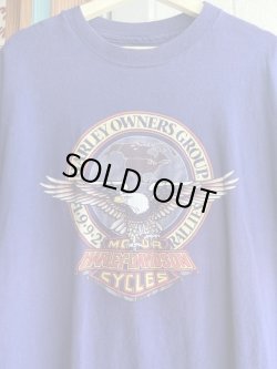 画像3: 1992 HARLEY DAVIDSON EAGLE LOGO VTG T-SHIRT PUEPLE