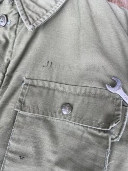 画像10: 70s USN A-2 DECK JACKET KHAKI GREEN M (13)