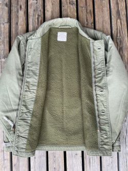 画像7: 70s USN A-2 DECK JACKET KHAKI GREEN (14)