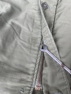 画像8: 70s USN A-2 DECK JACKET KHAKI GREEN M (13)