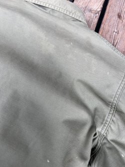 画像10: 80s USN A-2 DECK JACKET KHAKI GREEN M (15)