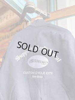 画像3: SIXHELMETS CHOPPERS “SUPPORT YOUR LOCAL” EMBROILED WORK JACKET NAVY L