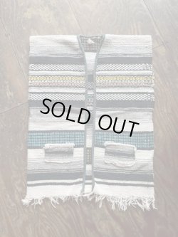 画像1: VINTAGE 70s MEXICAN RUG VEST (9)