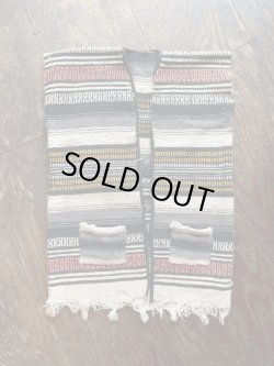 画像1: VINTAGE 70s MEXICAN RUG VEST (11)