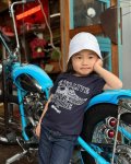 SIXHELMETS CHOPPERS “LIVE TO RIDE RIDE TO LIVE” T-SHIRT KIDS SIZE NAVY